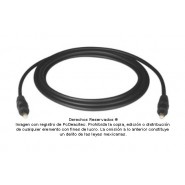 Cable Fibra ópica Toslink macho a macho, negro 1 m